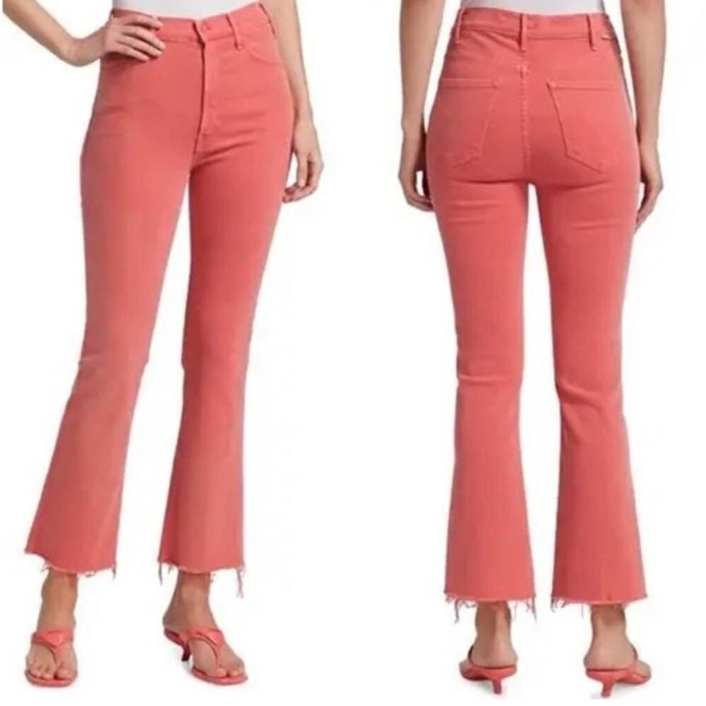 Mother The Hustler Ankle Fray Rose Of Sharon 26 Jeans